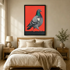Urban Pigeon Pop Art Canvas Wall Art