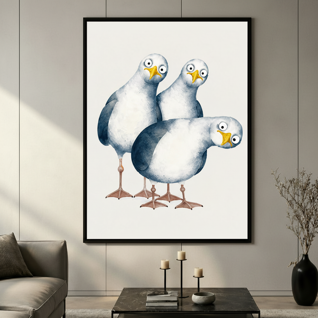 主图2 - Full Seagulls Living Room