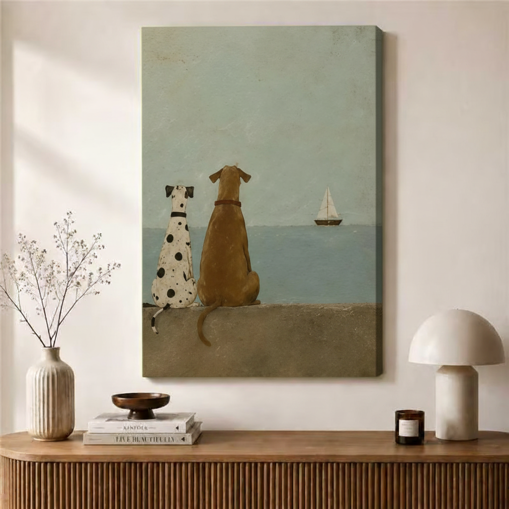 模板2 - 双犬望海
