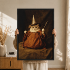 Wizard Cat Oil Painting Canvas Art
