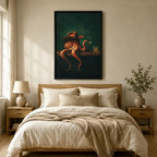 Cowboy Octopus Whiskey Dark Gothic Canvas Art