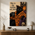 主图3 - Halloween Cat Stretched Canvas