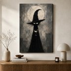主图3 - Witch Cat Martini Stretched Canvas