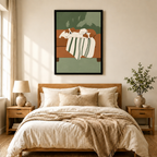 Three Puppies Napping Minimalist Canvas Art