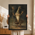Wizard Frog Canvas Wall Art