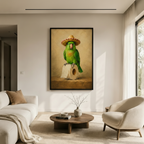 Sombrero Parrot Toilet Paper Funny Canvas Art