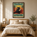 I Read Books Drink Wine Black Cat Canvas Art