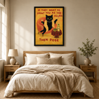 Villain Pose Black Cat Canvas Art