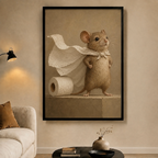 Superhero Mouse Toilet Paper Cape Canvas