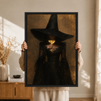 Dark Luxe Witch Lace Canvas Wall Art