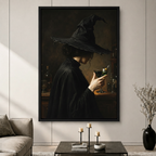 Dark Academia Witch Potion Canvas Wall Art