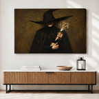 Dark Witch Champagne Gothic Canvas Print