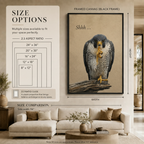 Shhh Falcon Funny Bird Canvas Wall Art