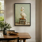 Regal Goose Toilet Paper Crown Canvas Art