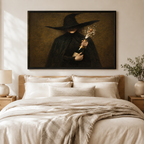 Dark Witch Champagne Gothic Canvas Print