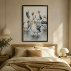 Seagull Squad Chaotic Funny Canvas Wall Art