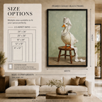 Regal Goose Toilet Paper Crown Canvas Art