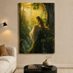 Forest Fairy Enchanted Woodland Fantasy Canvas Art