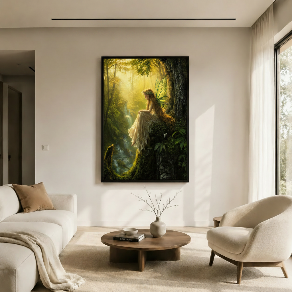 Forest Fairy Enchanted Woodland Fantasy Canvas Art
