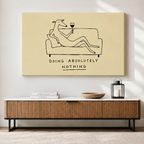 Funny Greyhound Wine Minimalist Quote Canvas Art