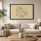 Funny Greyhound Wine Minimalist Quote Canvas Art