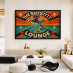 The Bad Kitty Lounge  Bar Canvas Art